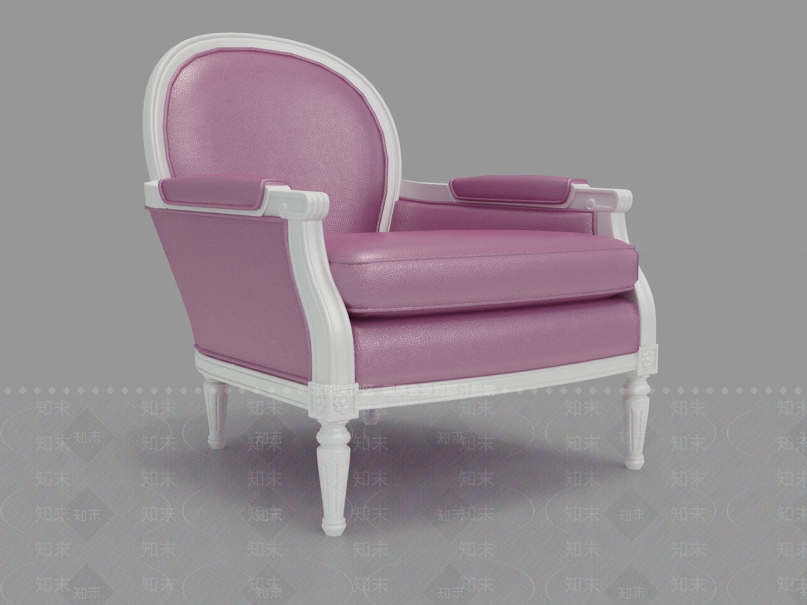 欧式休闲躺椅3D模型下载【ID:1162432388】