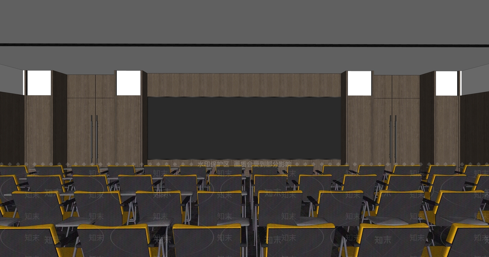 多功能室SU模型下载【ID:1162432583】