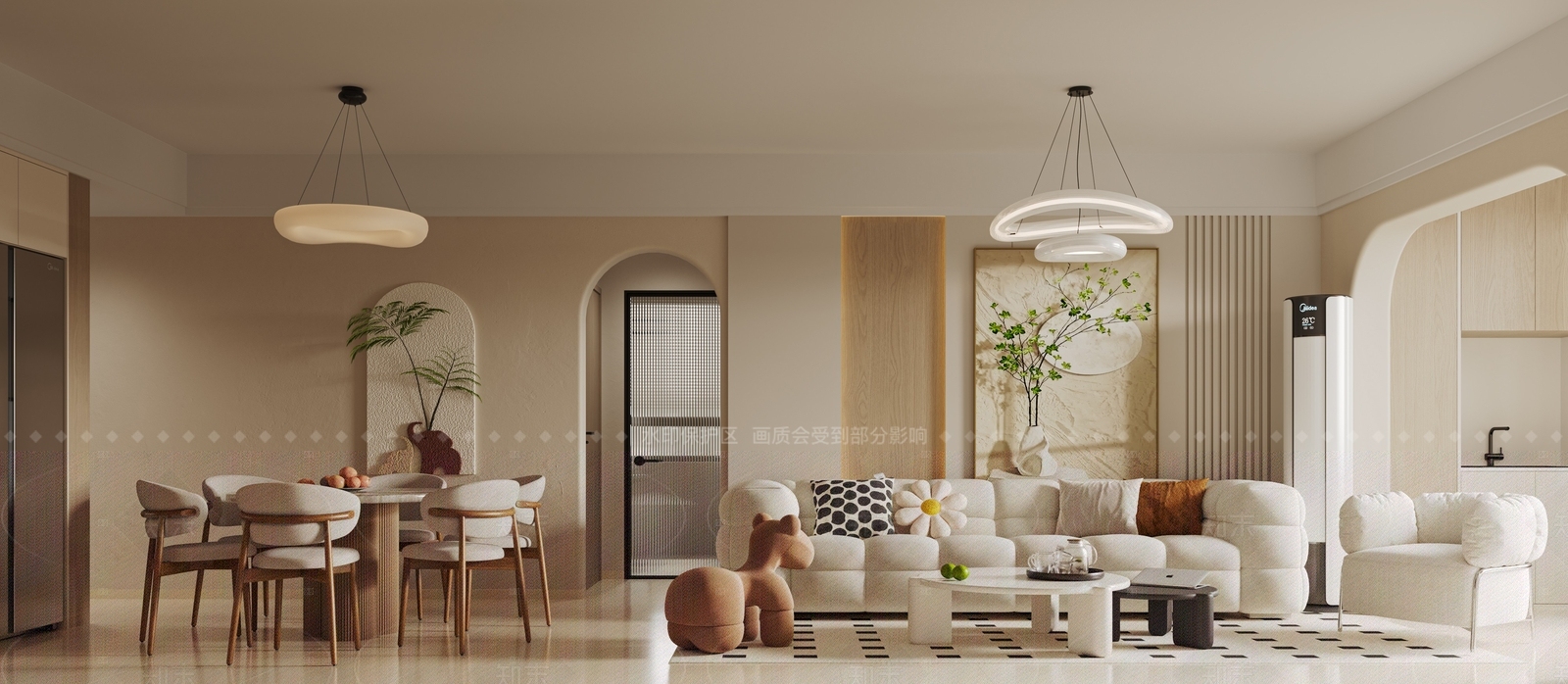 现代封闭式厨房3D模型下载【ID:1214614102】