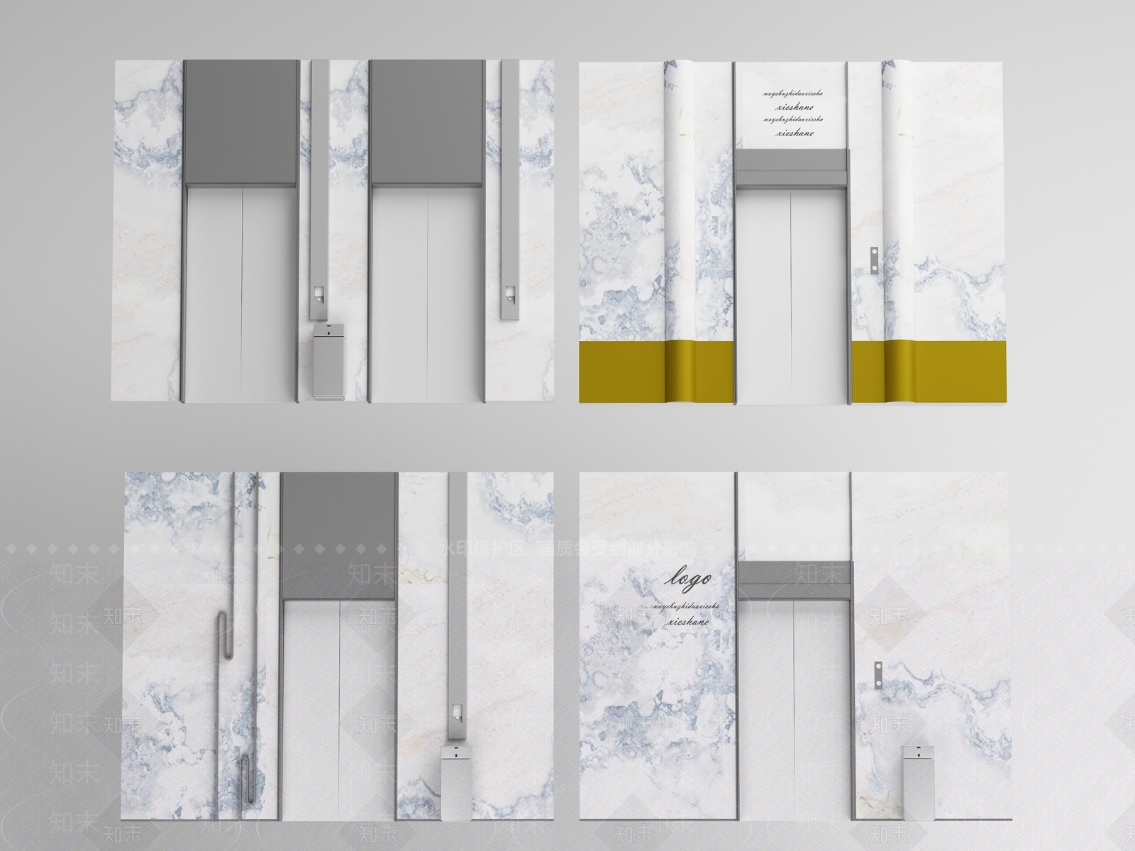 电梯门3D模型下载【ID:1162434788】