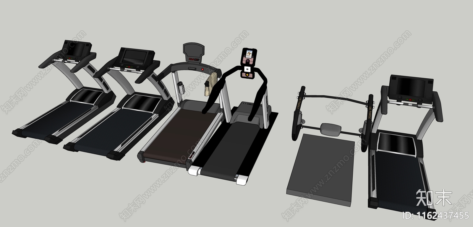 高奢跑步机SU模型下载【ID:1162437455】