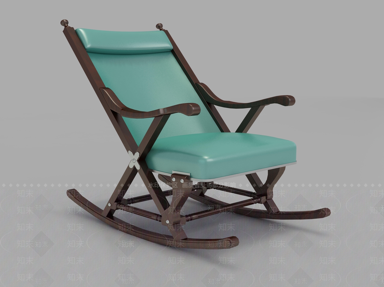 简欧摇椅3D模型下载【ID:1162438335】