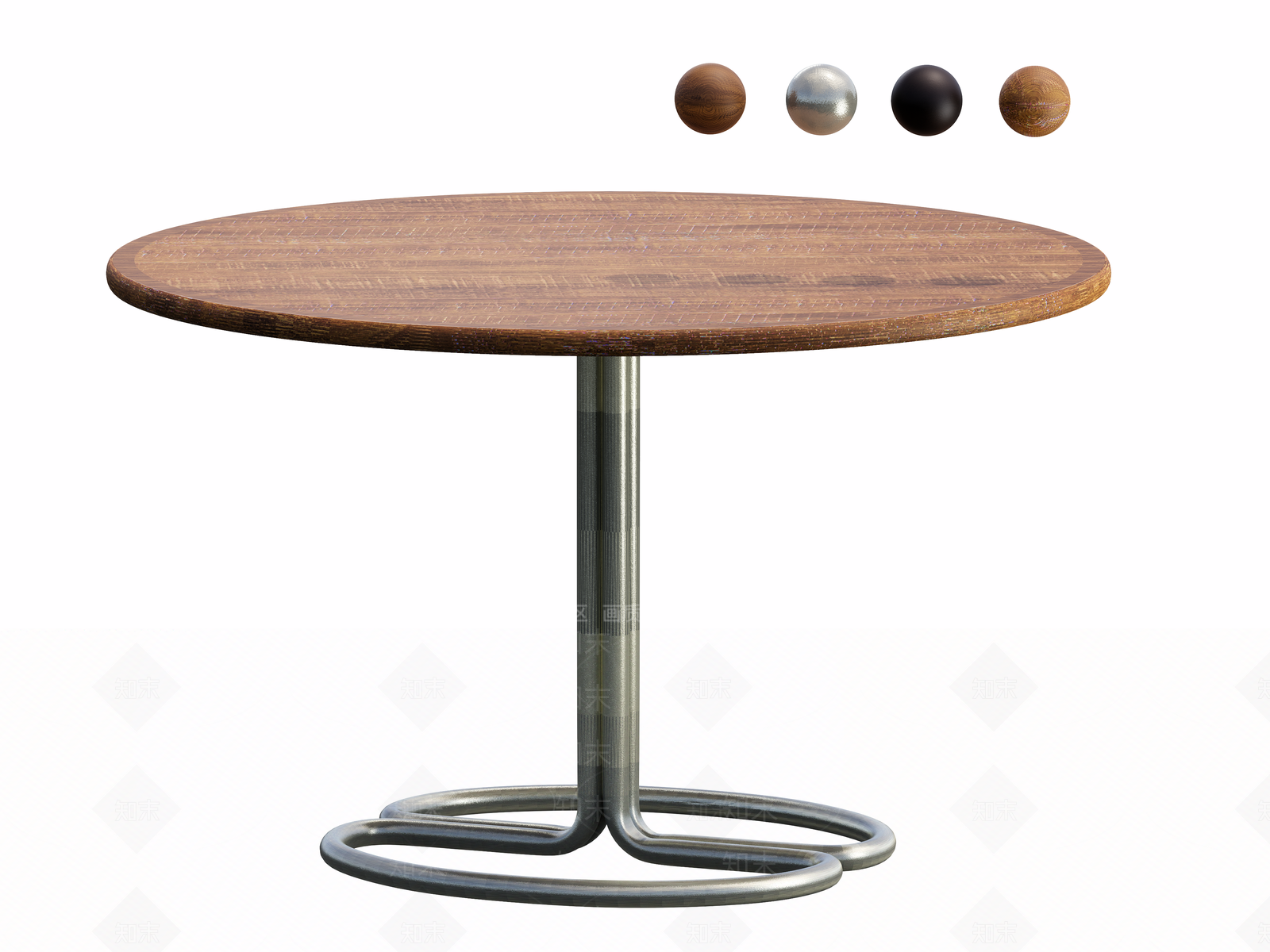 现代中古圆桌圆桌3D模型下载【ID:1162445296】