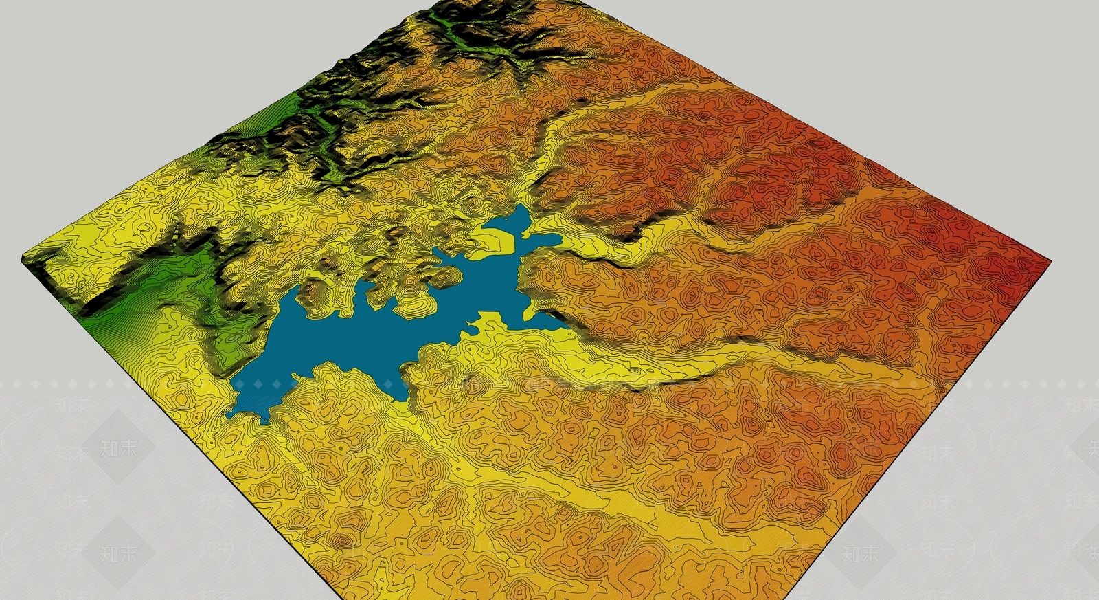 地形SU模型下载【ID:1162446613】