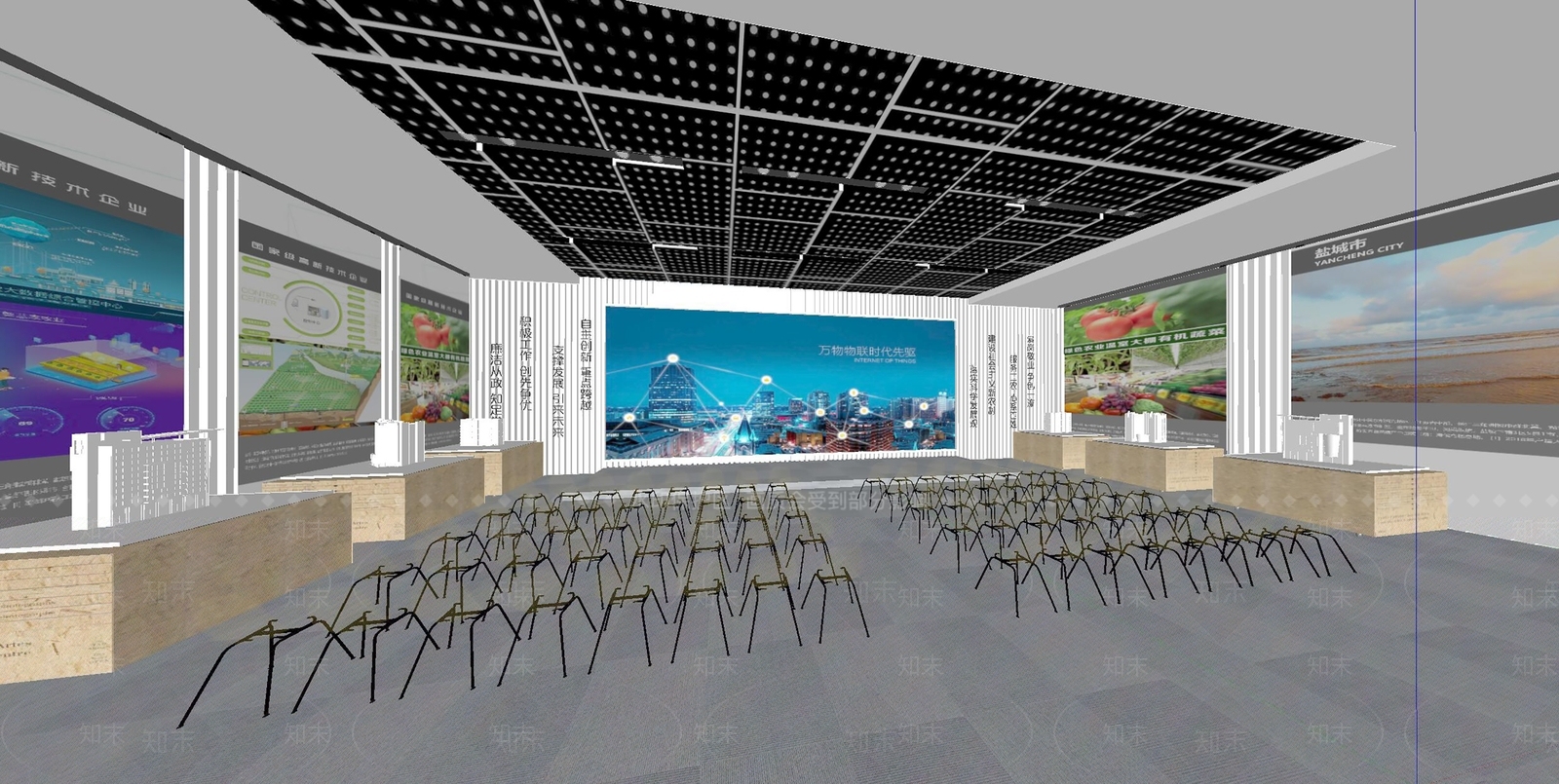 多功能报告厅SU模型下载【ID:1162448956】