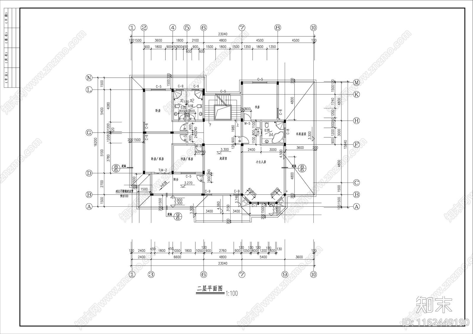 框架三层高档别墅详细全套建筑设计图cad施工图下载【ID:1162449190】