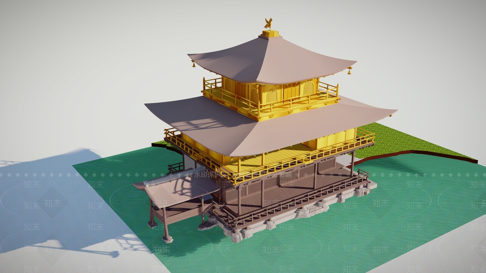 15日本古建筑大名府邸KannondohSU模型下载【ID:1162453693】