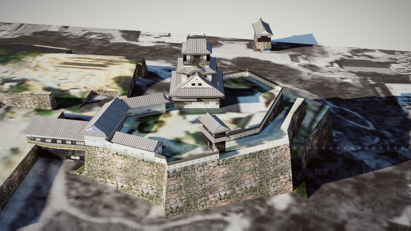 16日本古建筑城楼KochiSU模型下载【ID:1162454247】