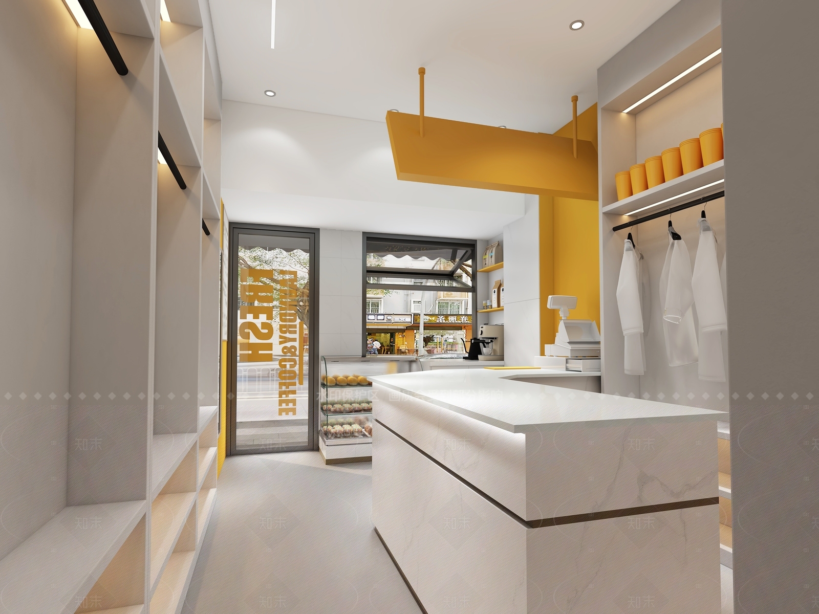 现代洗衣店3D模型下载【ID:1162454566】