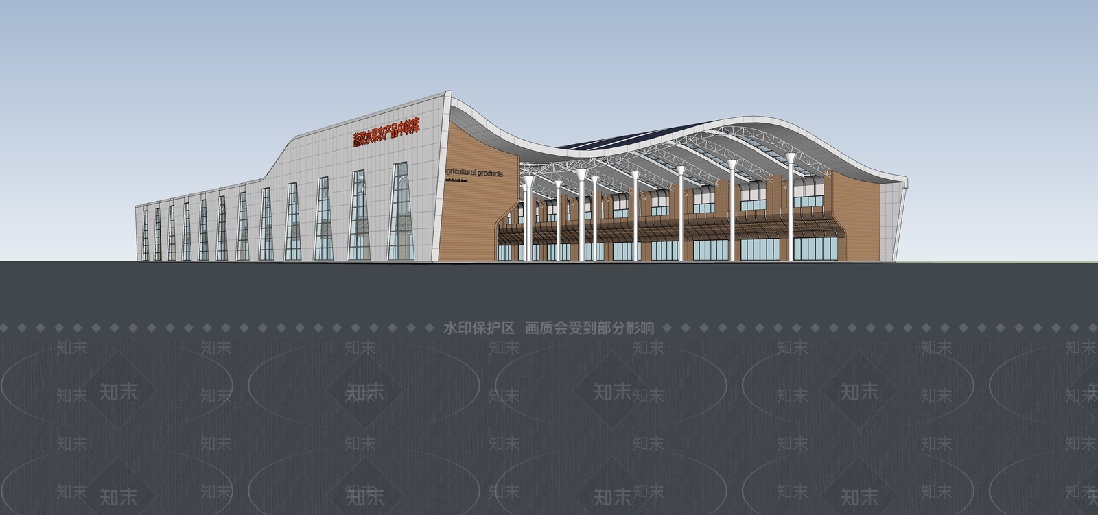 农贸市场SU模型下载【ID:1162456376】