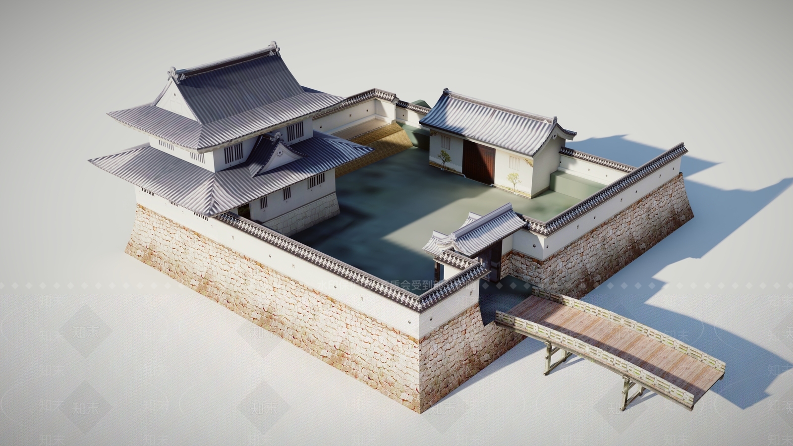 20日本古建筑府邸MinakuchiSU模型下载【ID:1162458159】