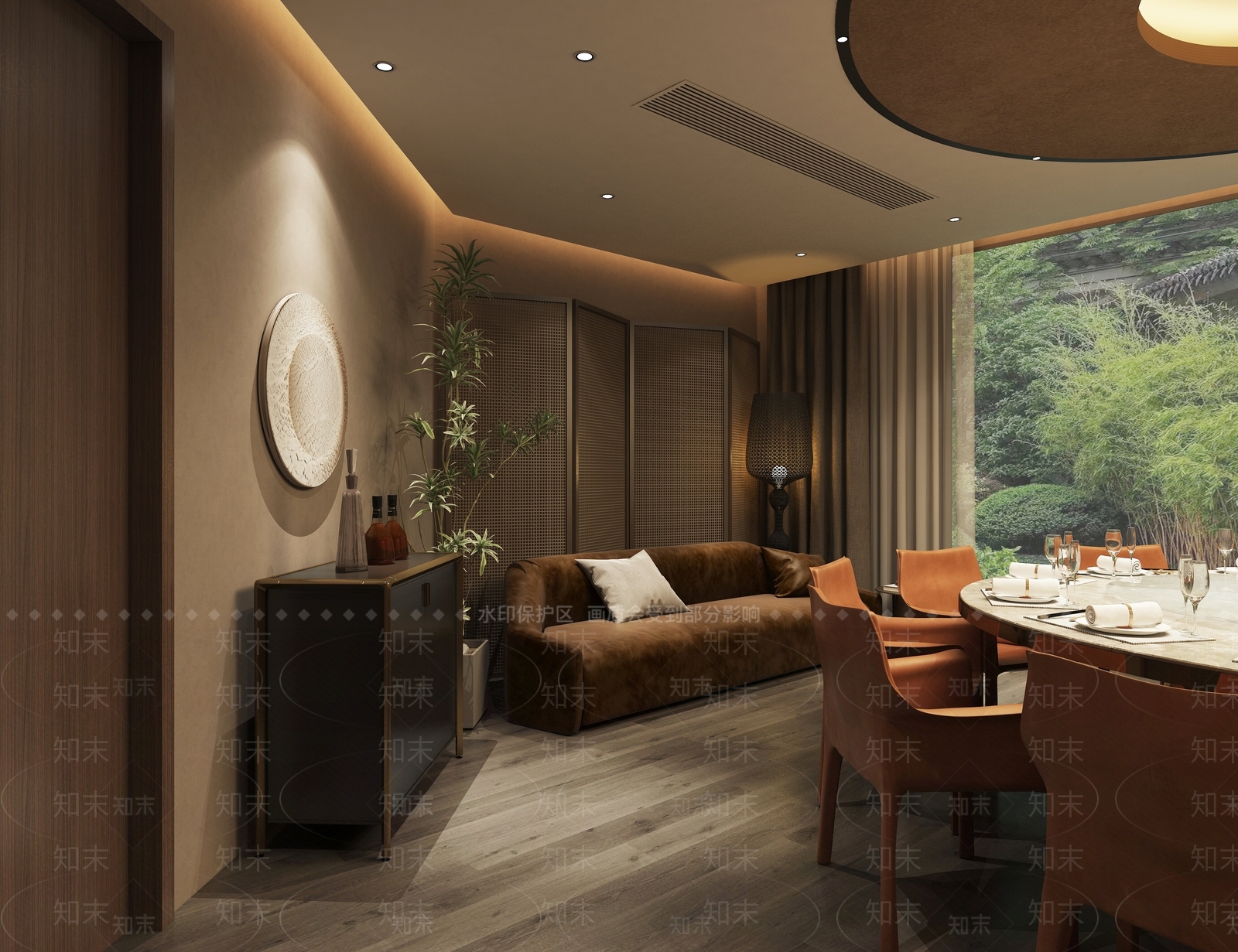 新中式餐饮酒店3D模型下载【ID:1162459811】