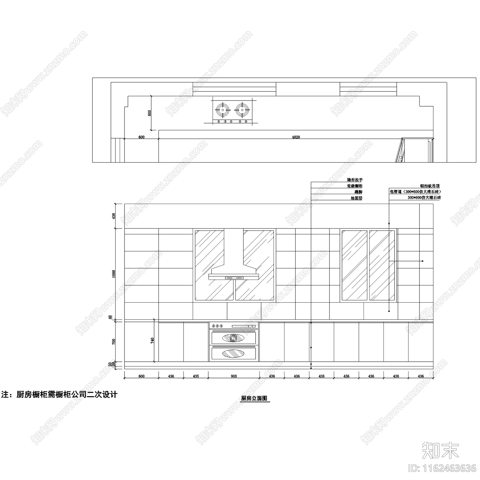 中式新中式四层别墅室内家装cad施工图下载【ID:1162463636】