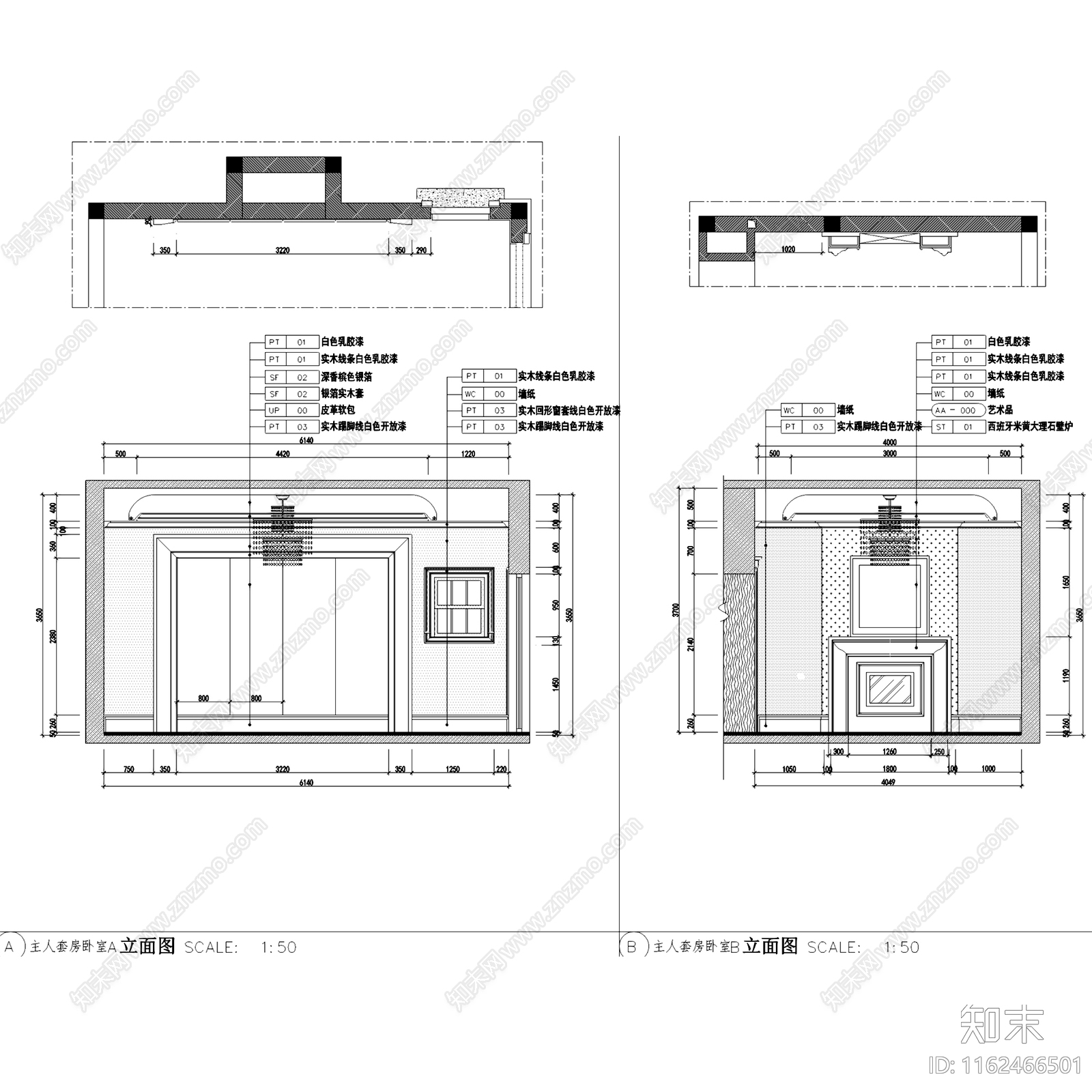 欧式杭州桃花源G06二层别墅室内家装cad施工图下载【ID:1162466501】