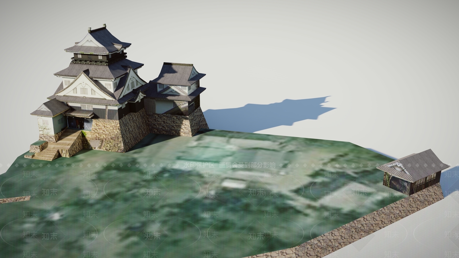 28日本古建筑城楼OkazakiSU模型下载【ID:1162467901】