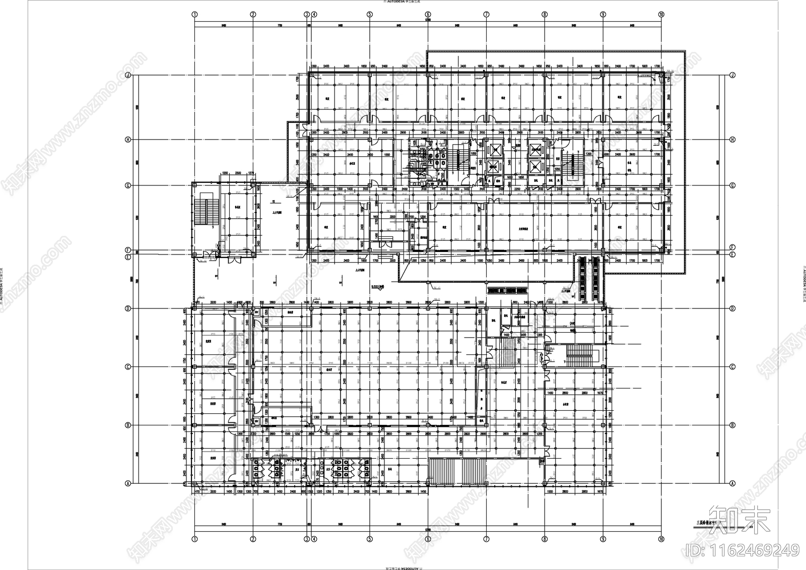 高层办公综合楼给排施工图下载【ID:1162469249】