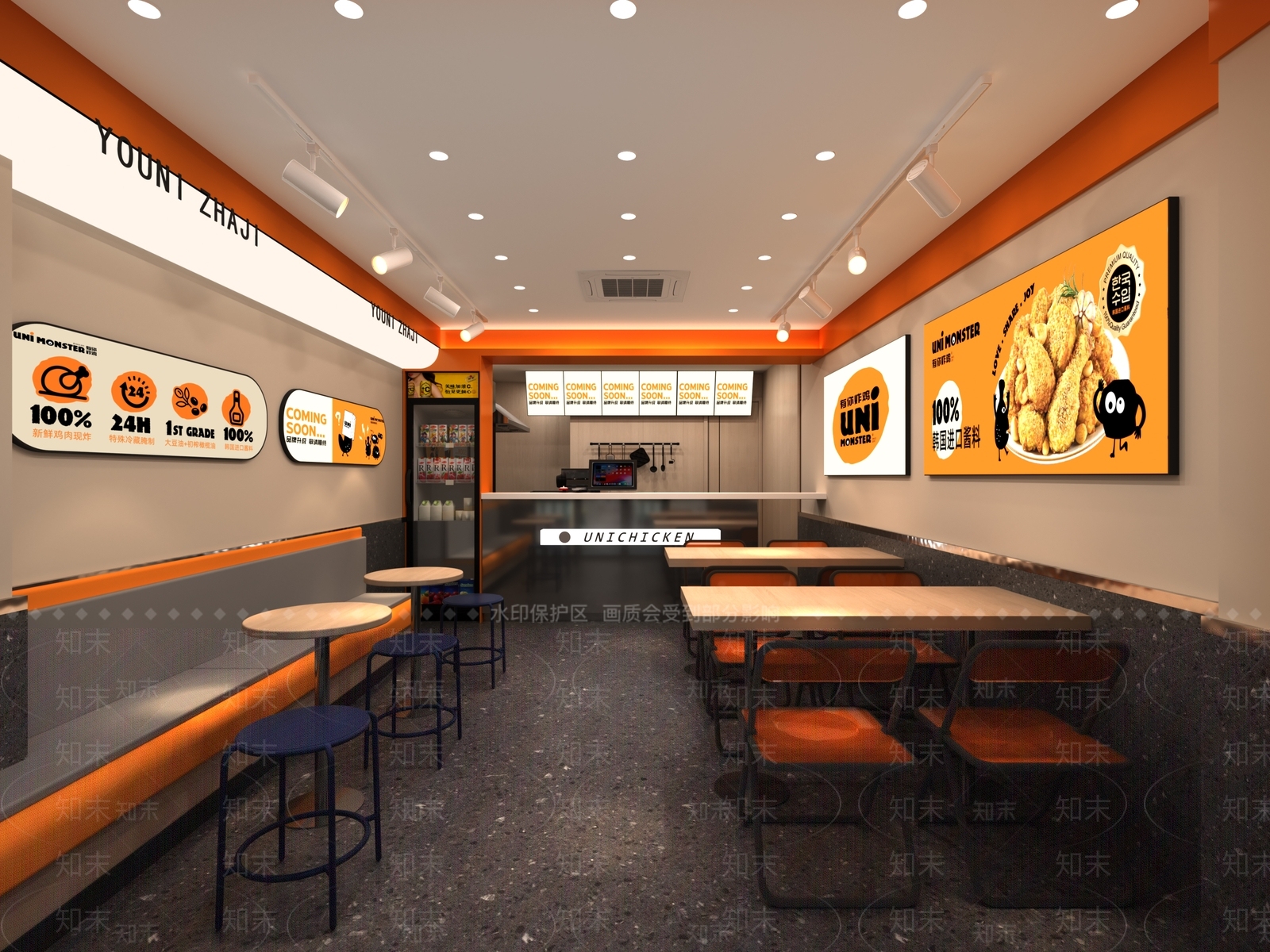 朋克炸鸡店3D模型下载【ID:1162480831】