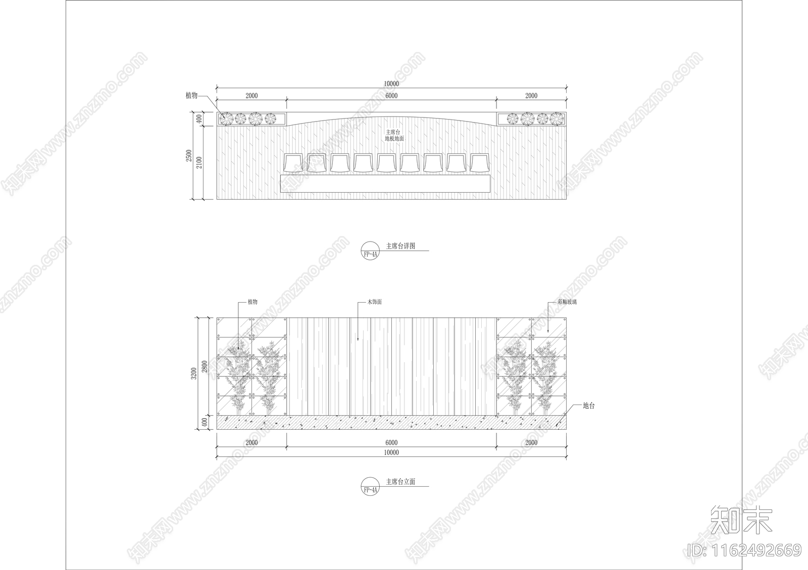 公安局多功能厅装修图cad施工图下载【ID:1162492669】