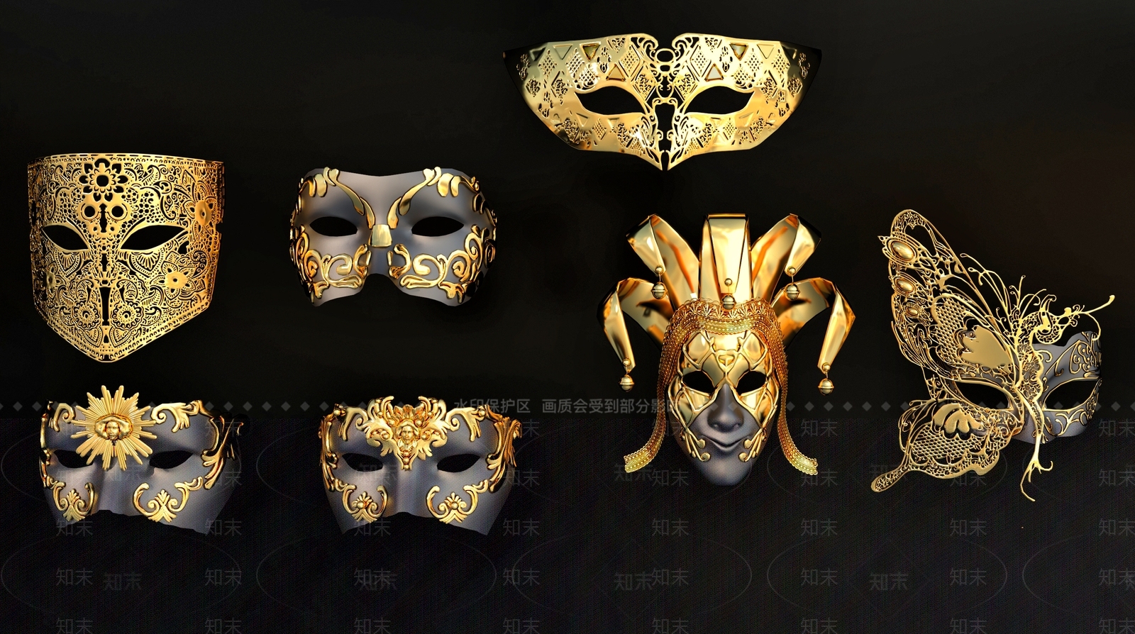 面具3D模型下载【ID:1162503756】