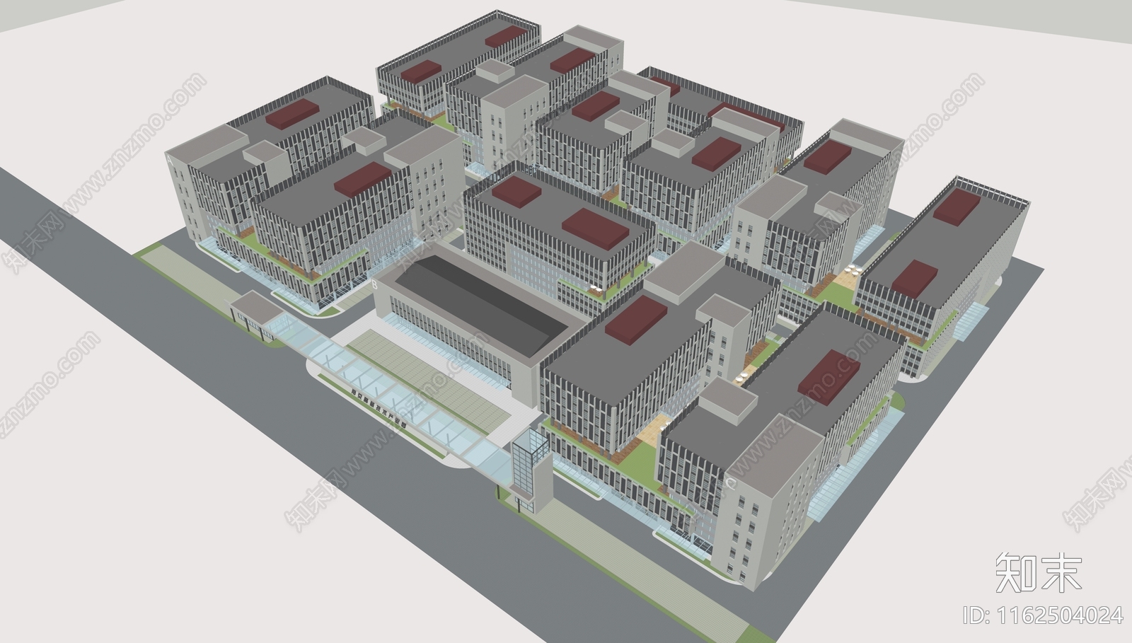工业产业园SU模型下载【ID:1162504024】