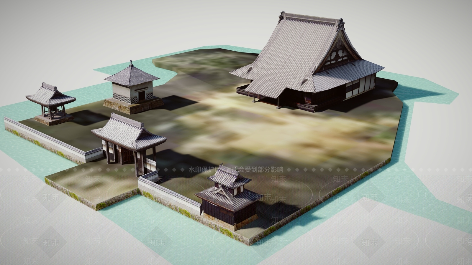 日本古建筑庙社SU模型下载【ID:1162510560】