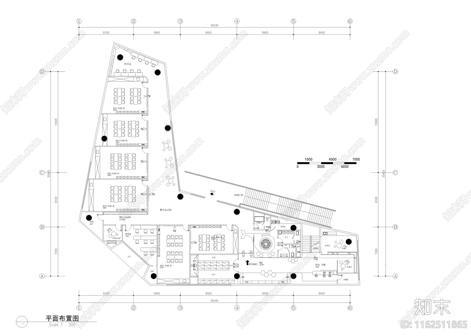 740㎡国际私塾私立学校施工图下载【ID:1162511865】