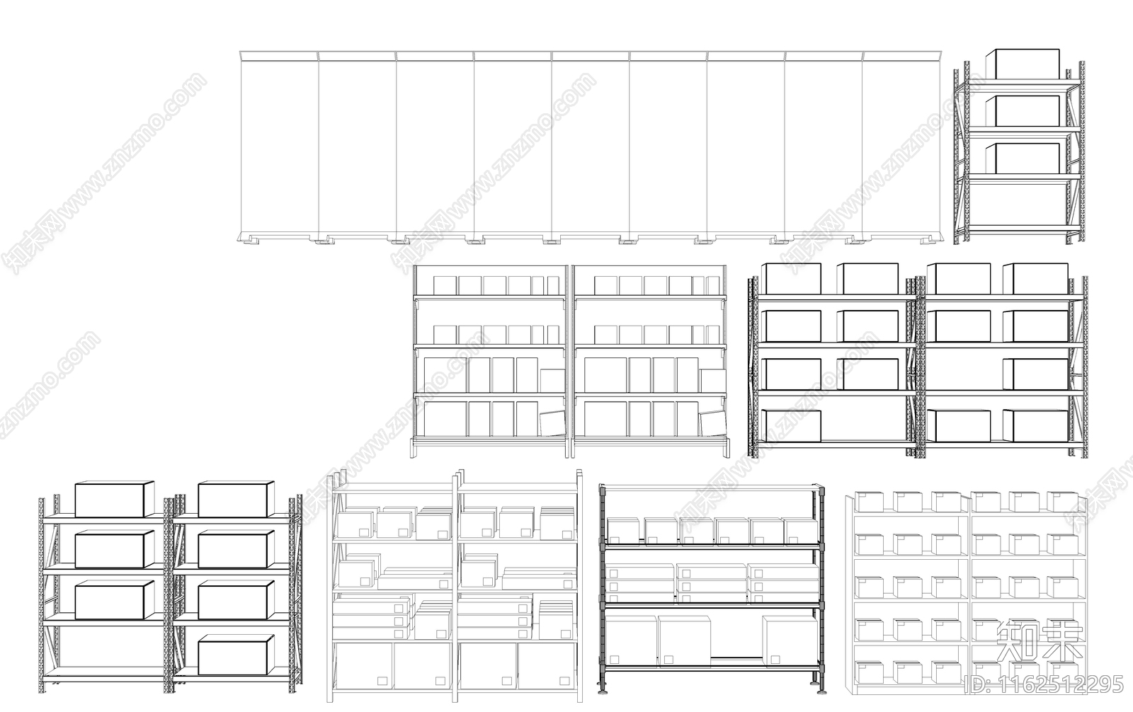 快递架子图库施工图下载【ID:1162512295】