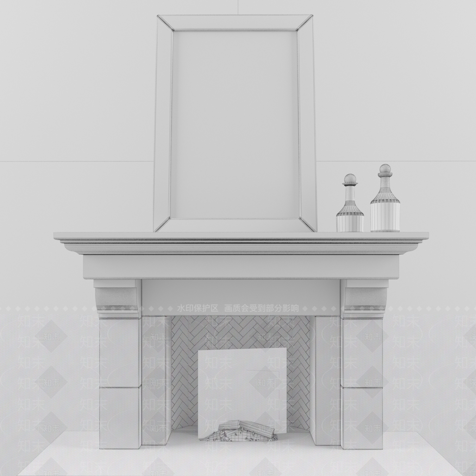 现代壁炉3D模型下载【ID:1162515473】