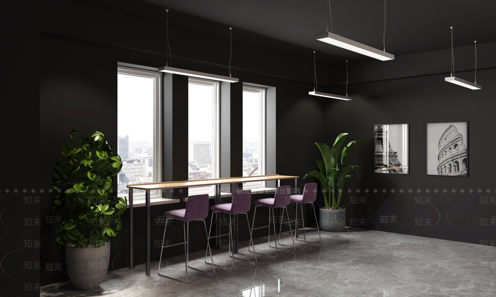 工业休闲等候区图书角3D模型下载【ID:1162515916】