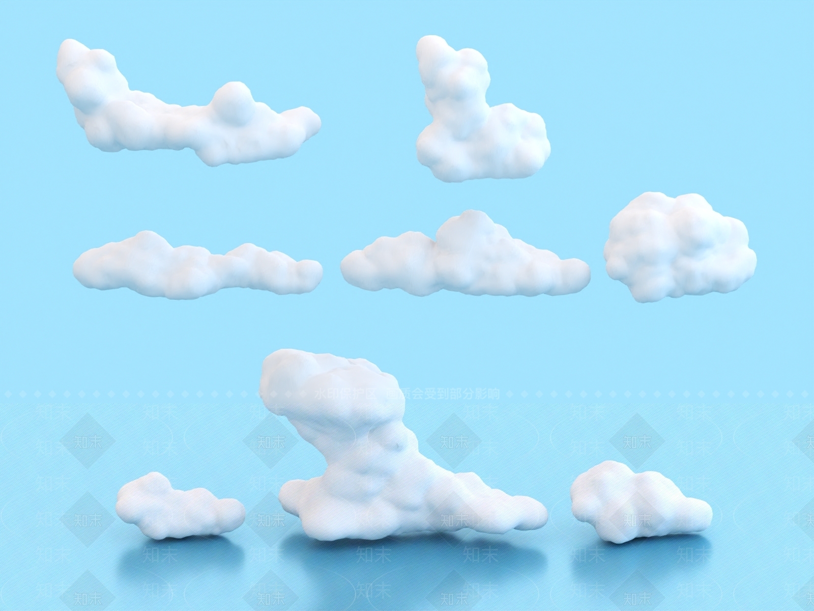 云朵3D模型下载【ID:1162516867】