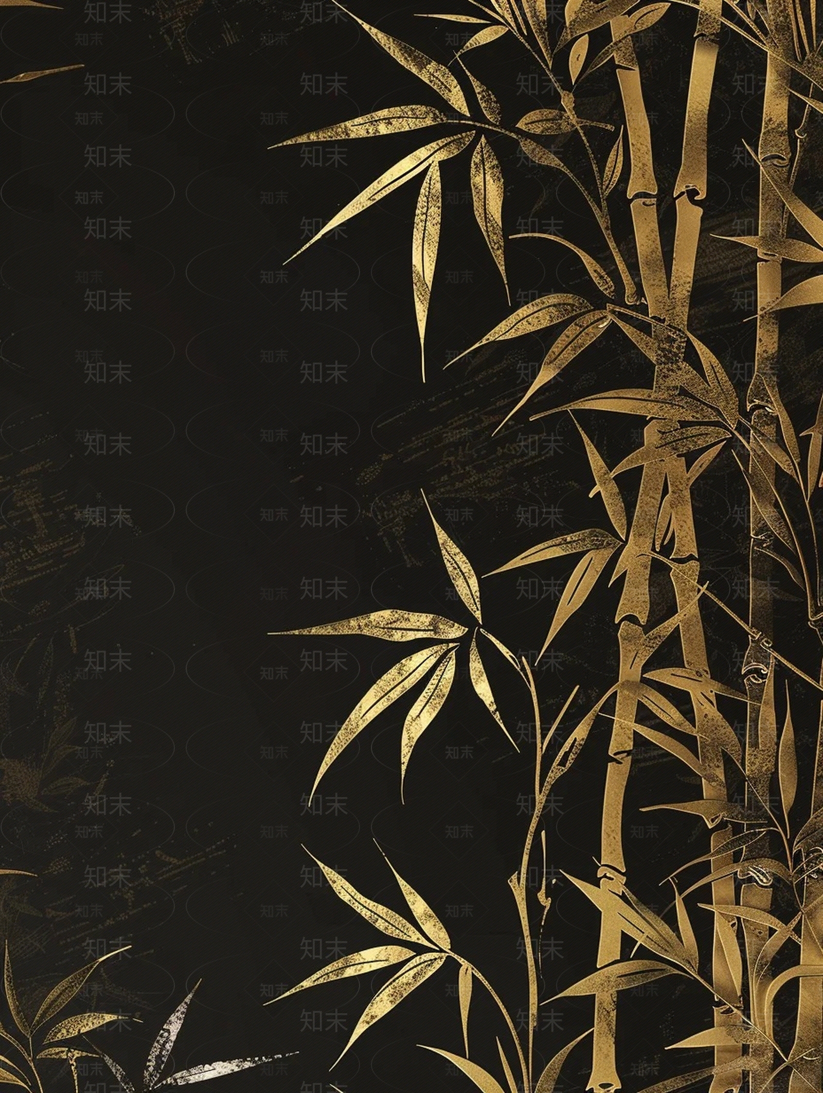 竹銮金壁纸贴图下载【ID:1162529246】