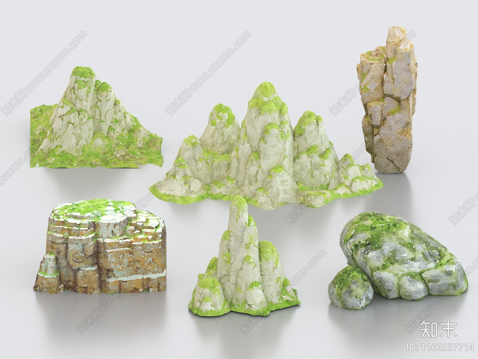 假山3D模型下载【ID:1162537714】