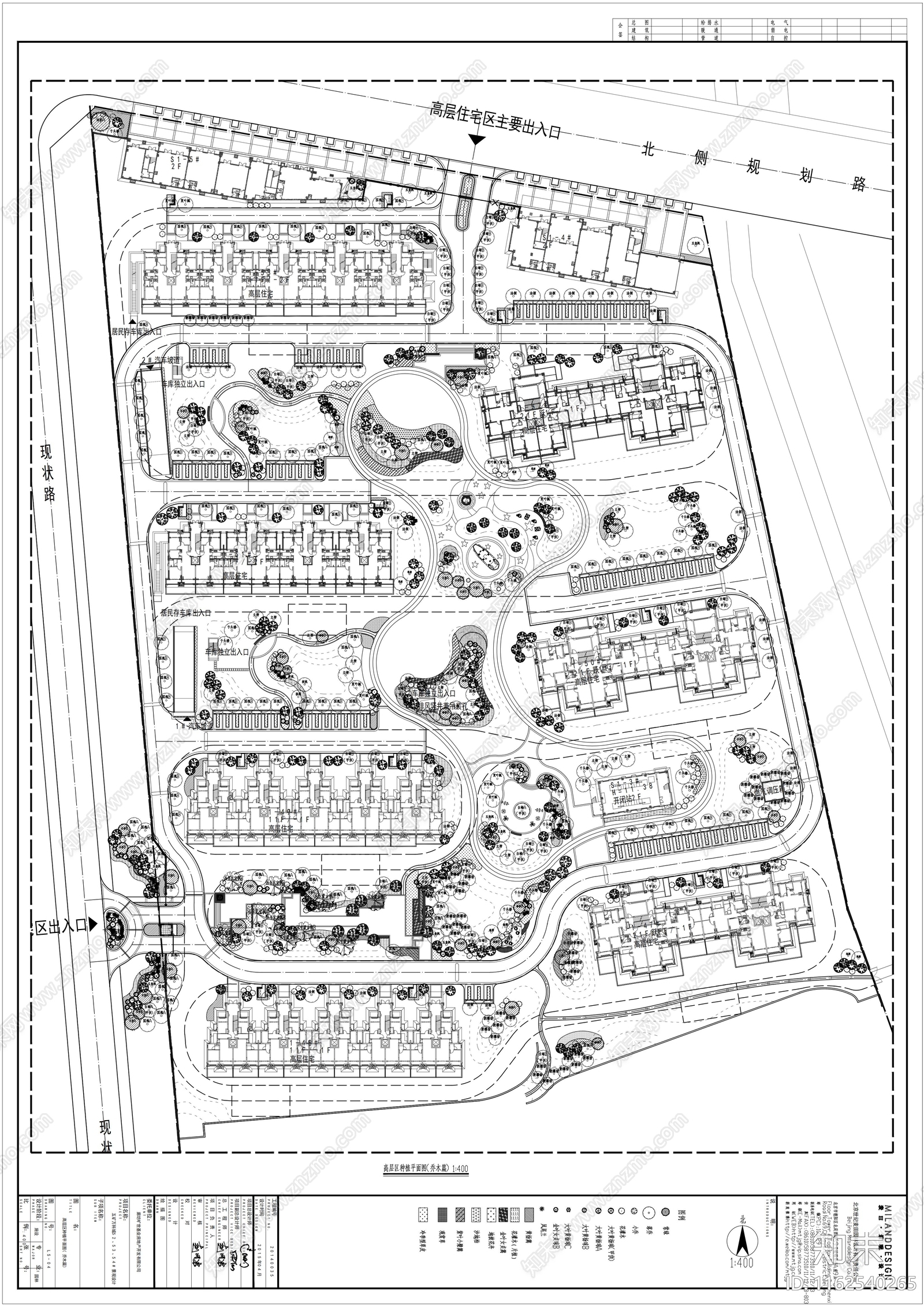 万科城植物种植平面图施工图下载【ID:1162540265】