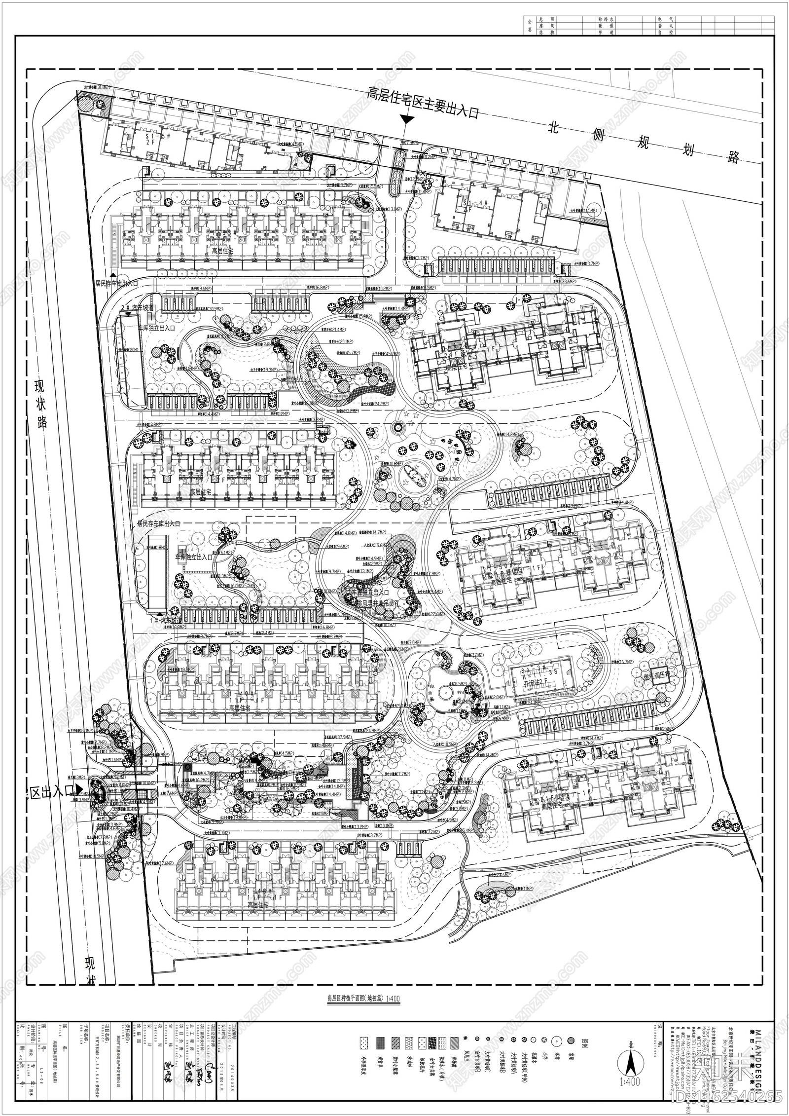 万科城植物种植平面图施工图下载【ID:1162540265】