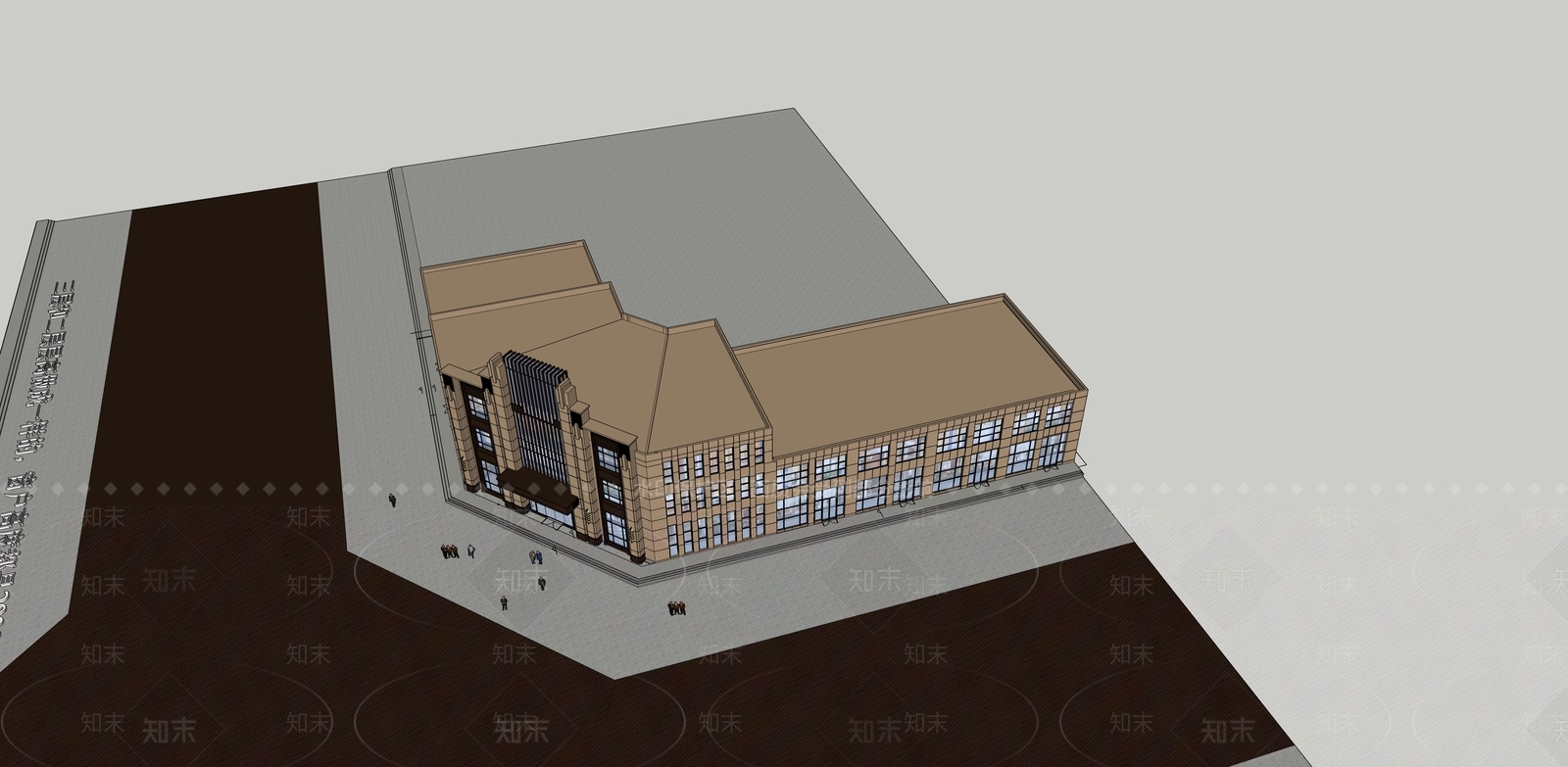 商场建筑SU模型下载【ID:1162542788】