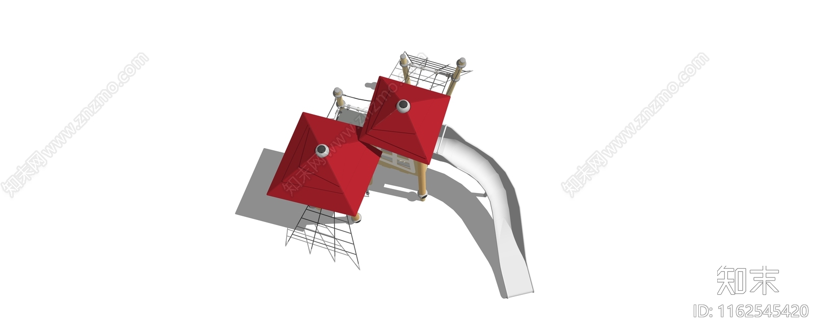 滑梯SU模型下载【ID:1162545420】