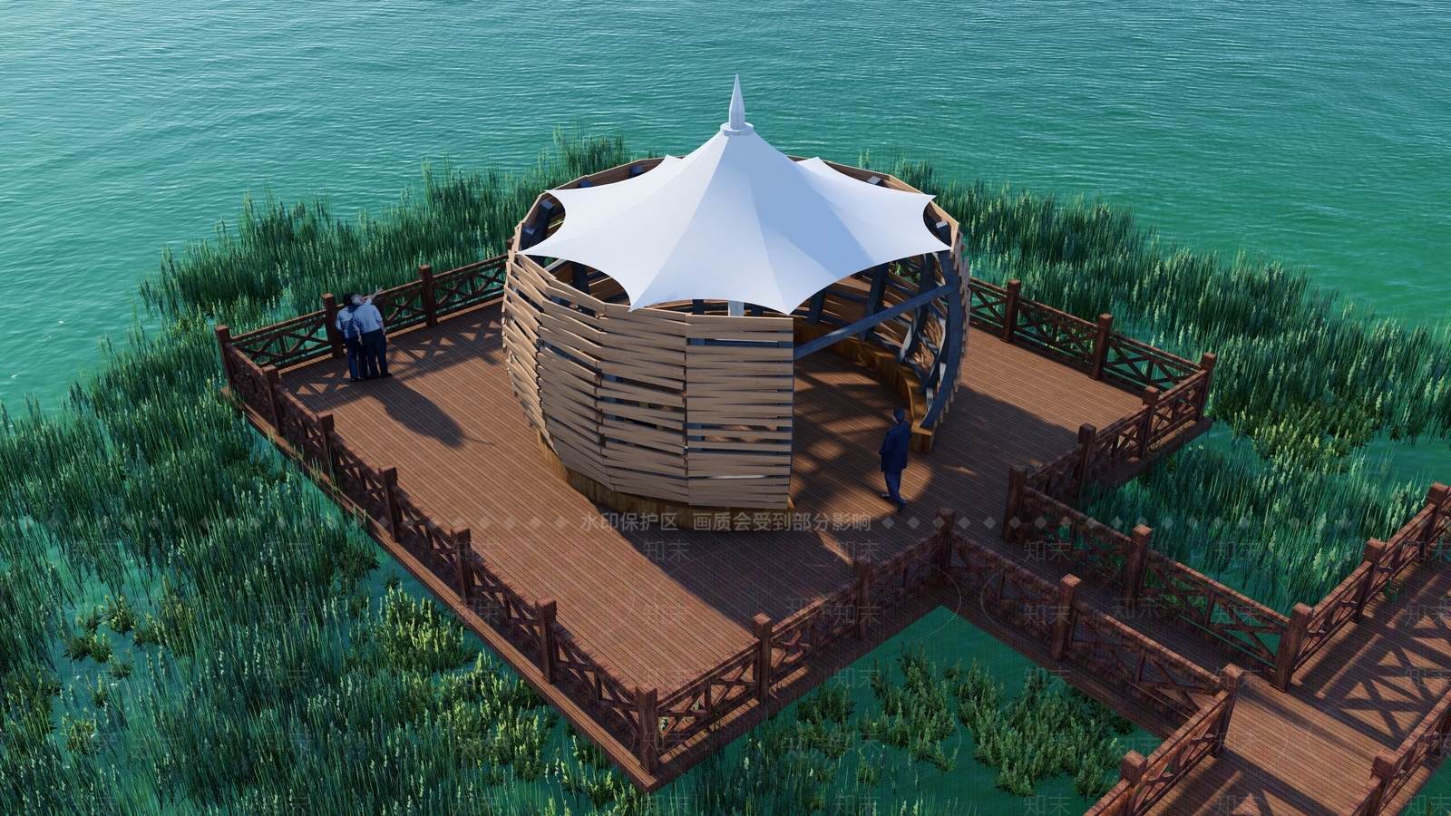 鸟笼景观亭SU模型下载【ID:1162547588】