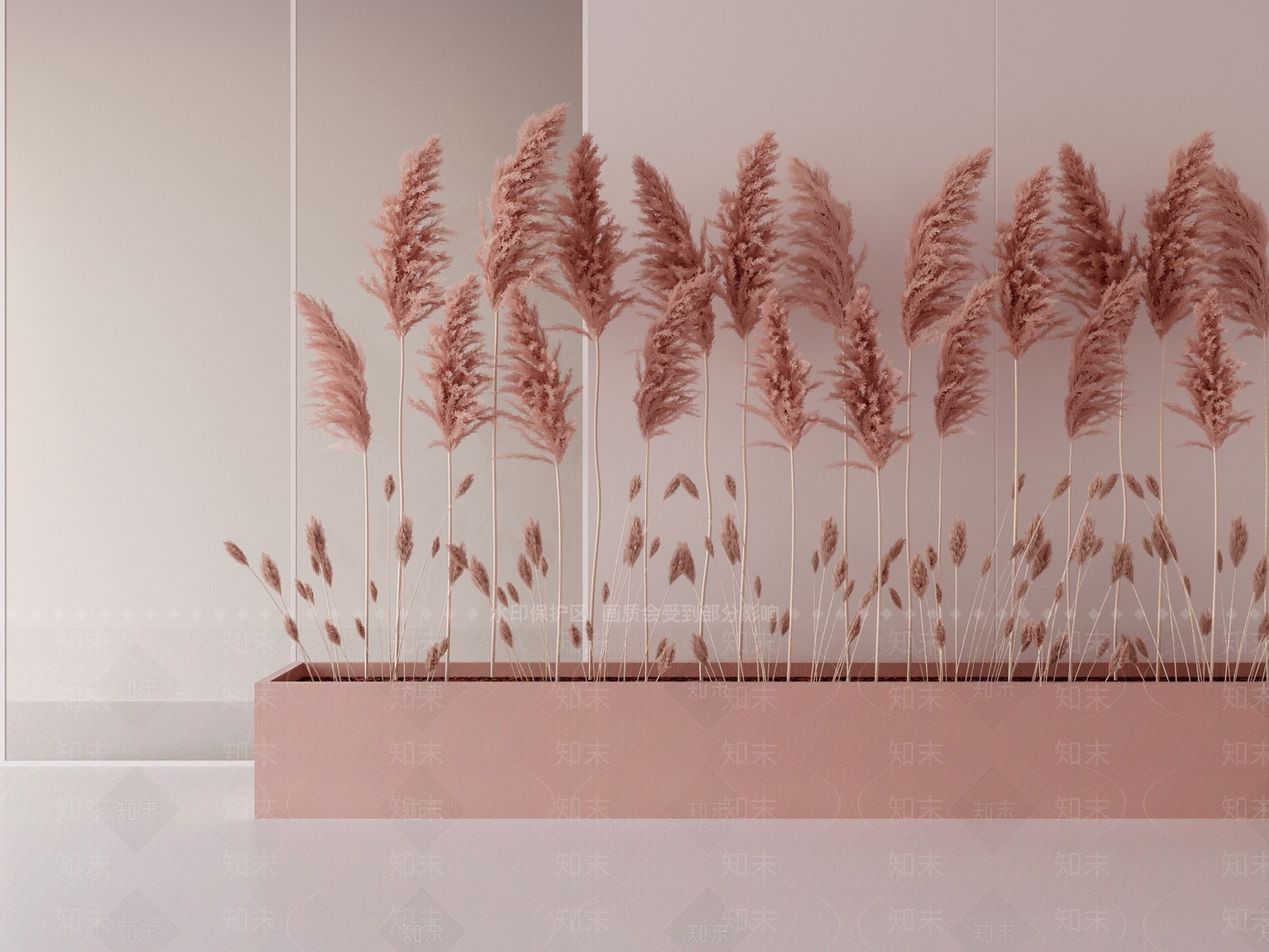 芦苇干花盆栽SU模型下载【ID:1162549879】