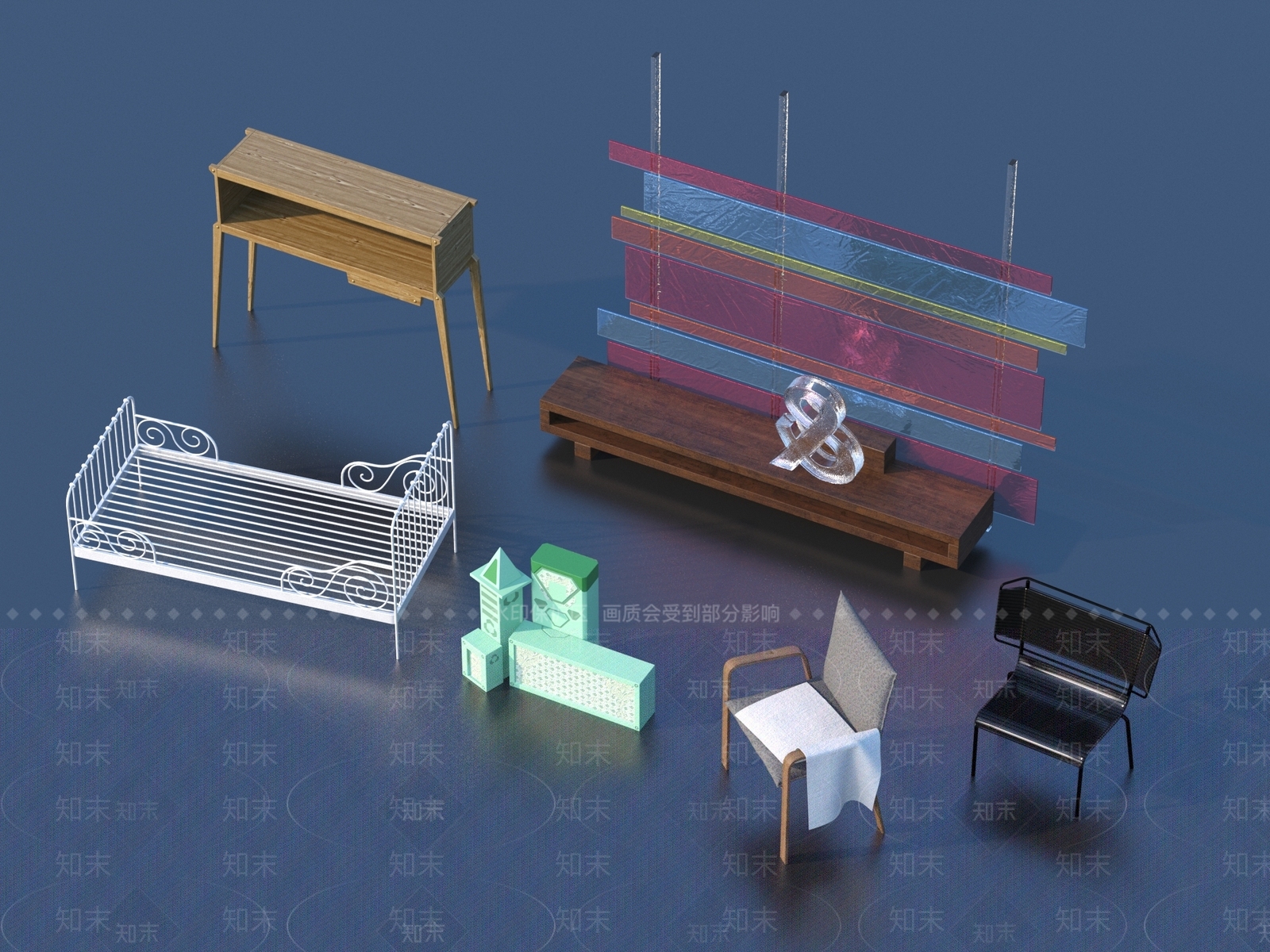 室外小品3D模型下载【ID:1162553160】