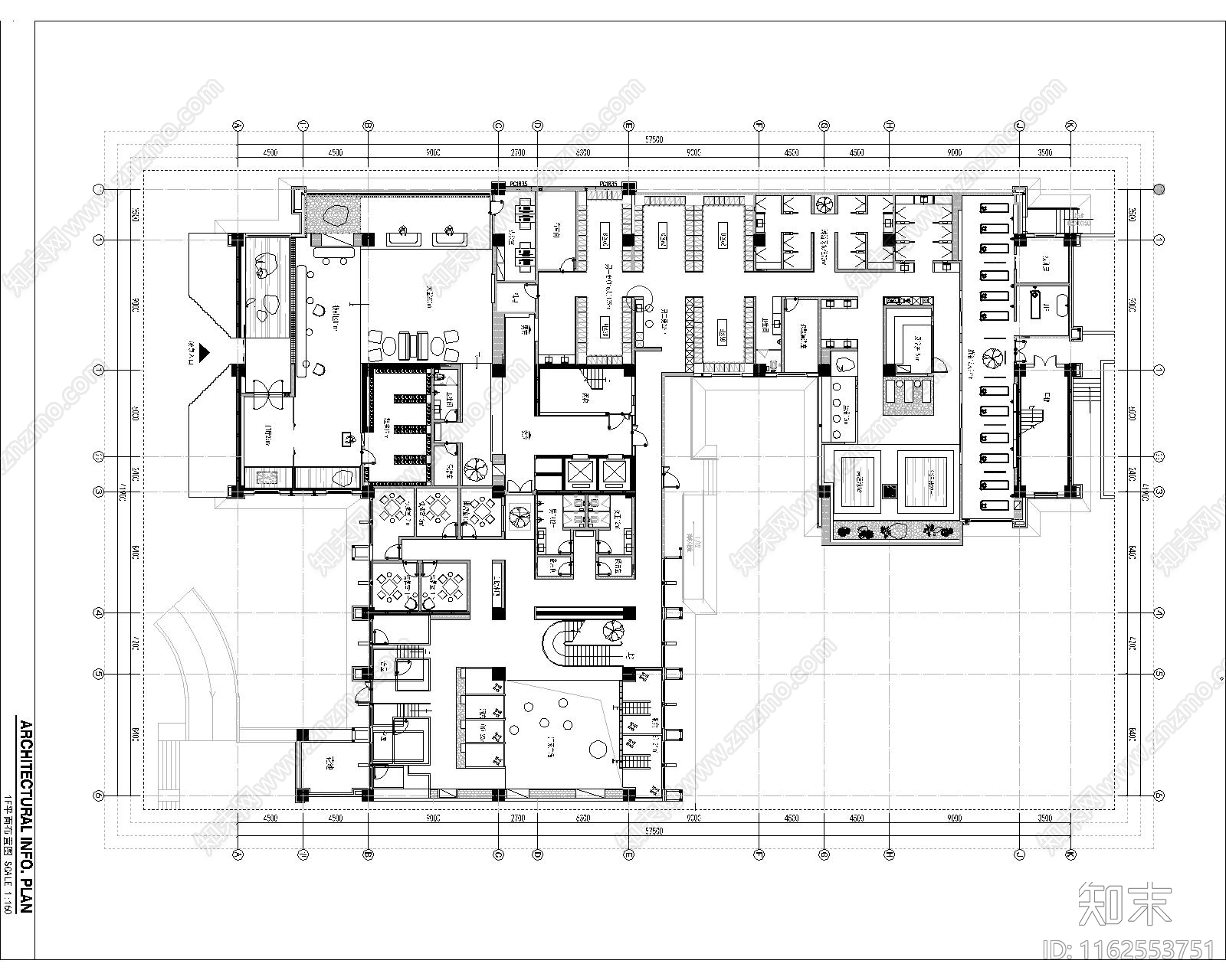 上海2024开业某洗浴中心cad施工图下载【ID:1162553751】