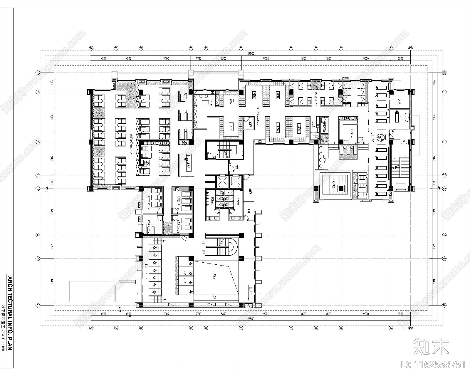 上海2024开业某洗浴中心cad施工图下载【ID:1162553751】