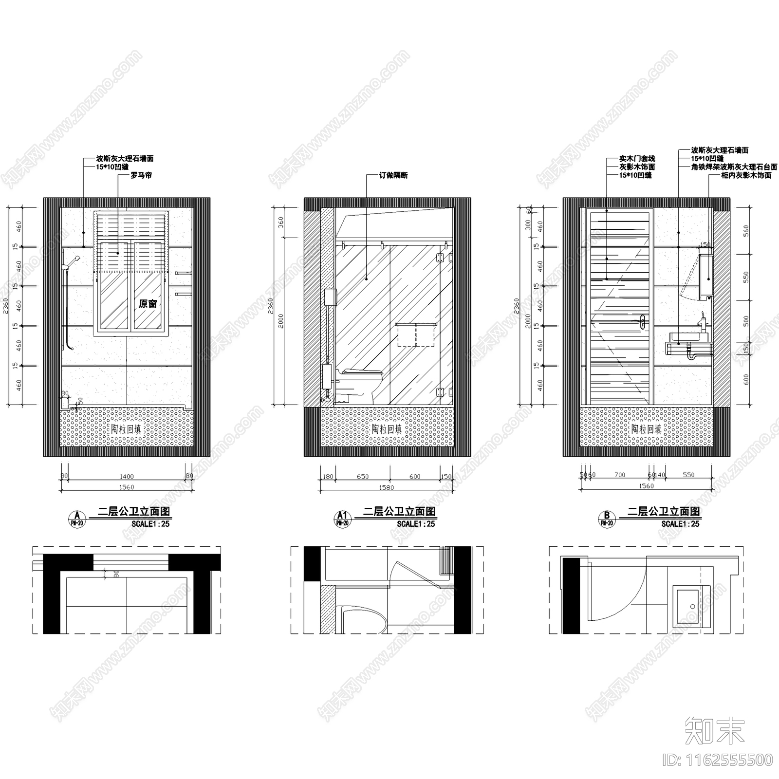 现代简约民发大观天下复式跃层室内家装cad施工图下载【ID:1162555500】