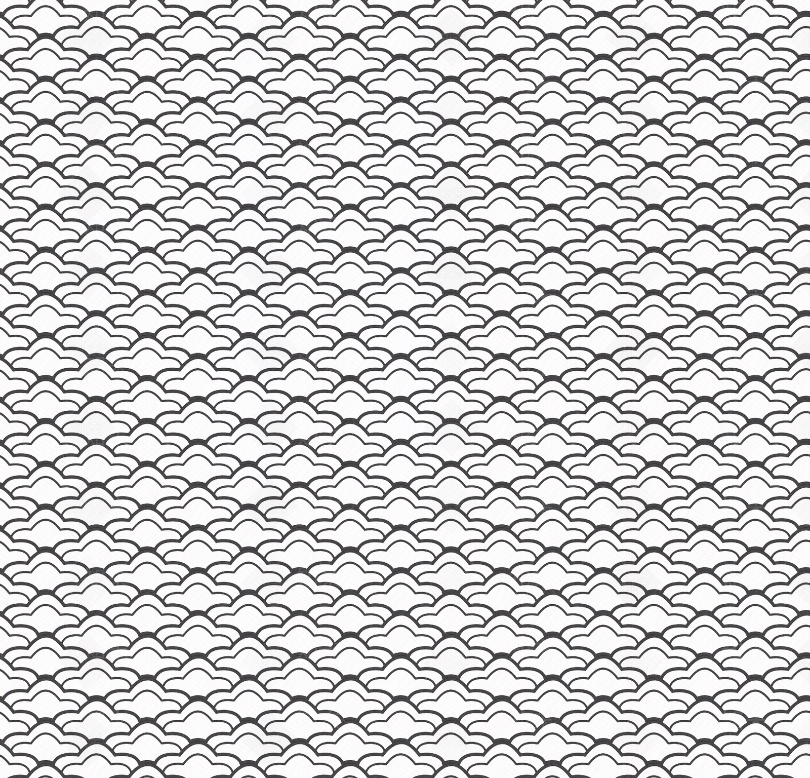 无缝黑白复古如意纹凹凸贴图下载【ID:1162556179】