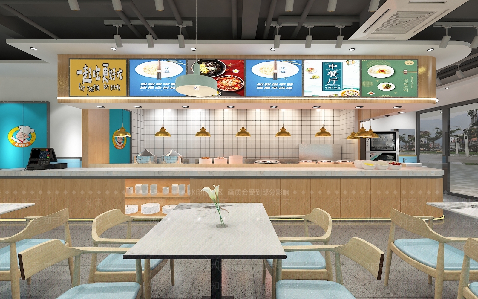 中餐厅3D模型下载【ID:1214615479】