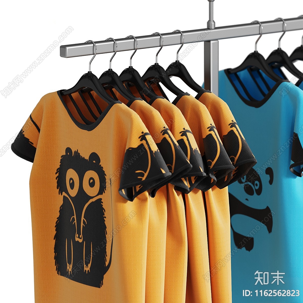 现代衣架3D模型下载【ID:1162562823】