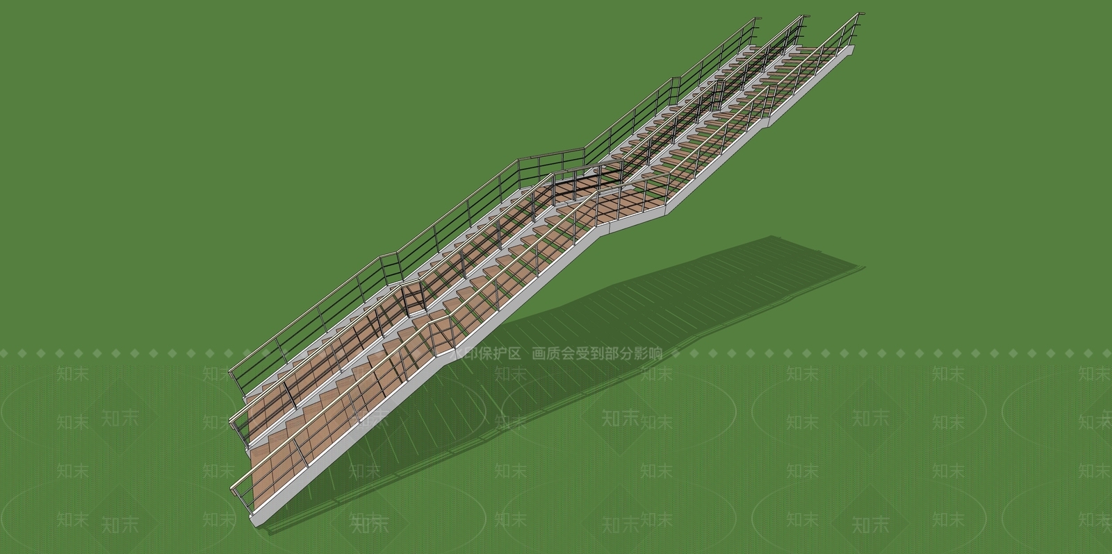现代直跑楼梯SU模型下载【ID:1162565415】