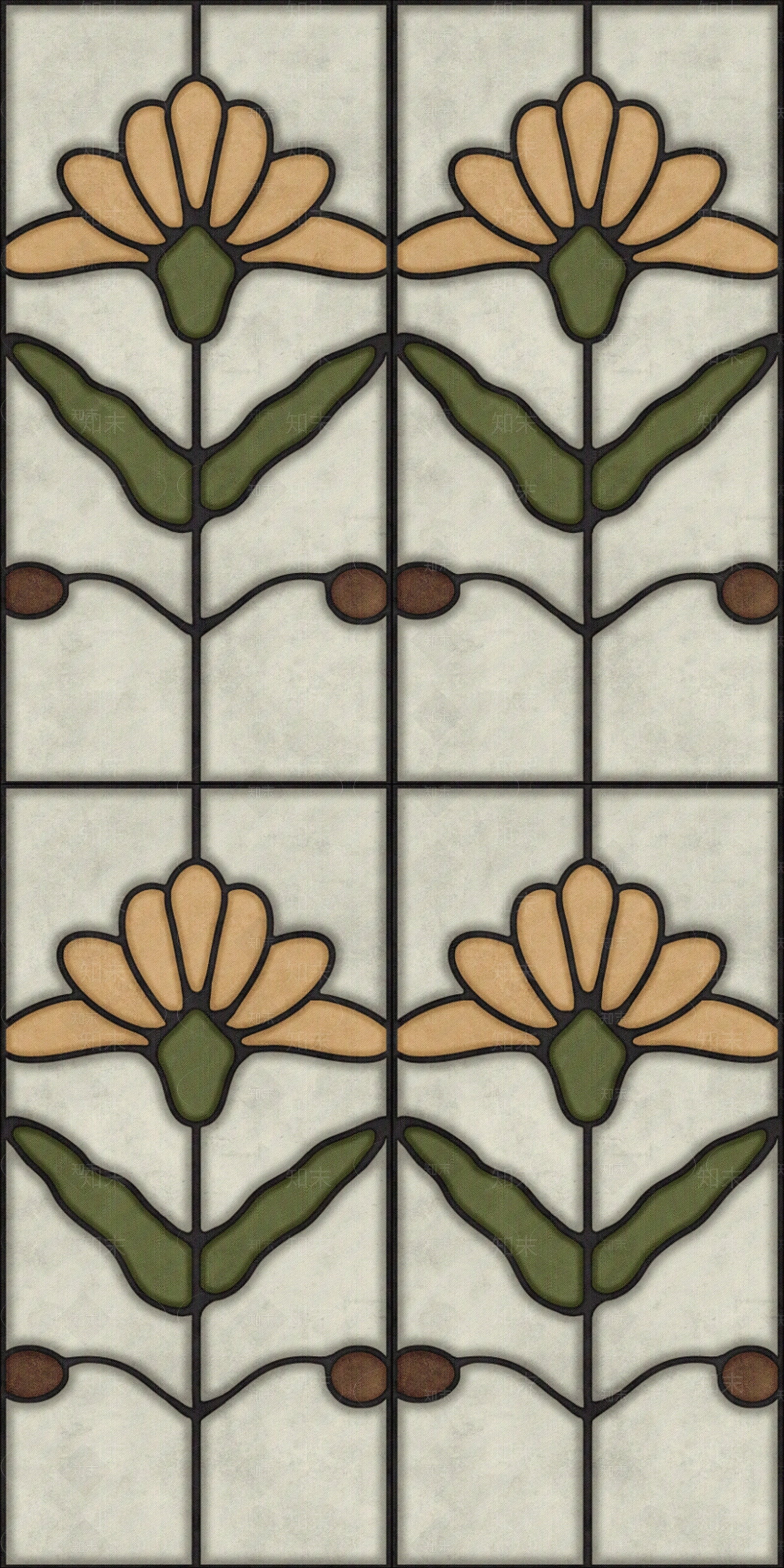 无缝复古小花砖点缀贴图下载【ID:1162572011】