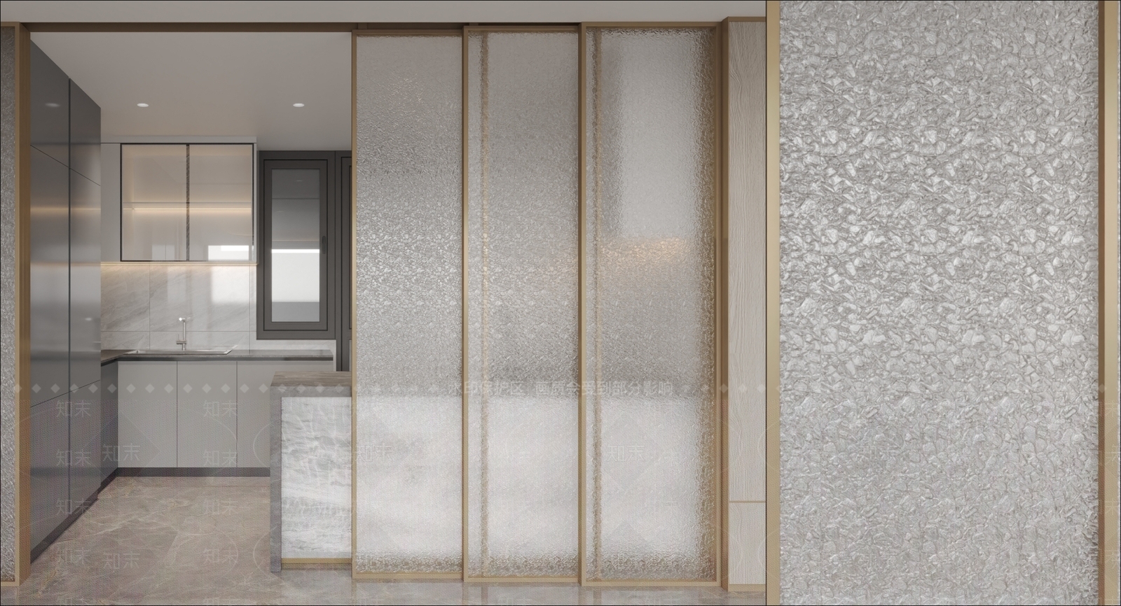 现代艺术玻璃推拉滑门3D模型下载【ID:1162572668】