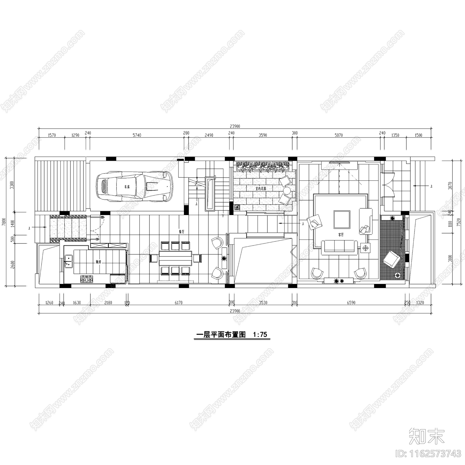 简欧欧式宝安曦城三层别墅室内家装cad施工图下载【ID:1162573743】