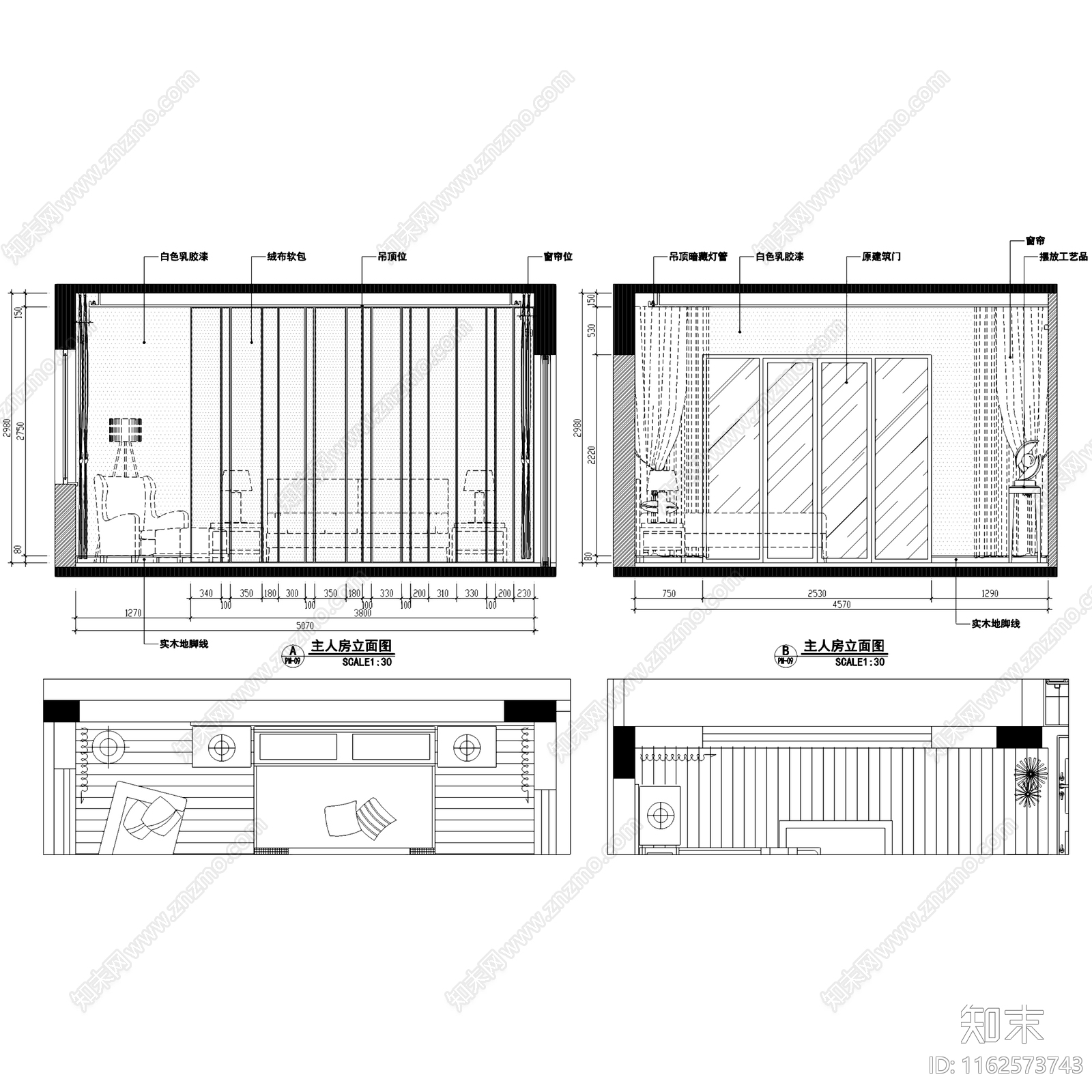 简欧欧式宝安曦城三层别墅室内家装cad施工图下载【ID:1162573743】